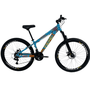 Bicicleta Vikingx Tuff 25 Aro 26 Shimano 21v Azul e Laranja e Amarelo