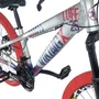 Bicicleta Vikingx  Aro 26 Tuff 25 Shimano 21V Prata Azul e Vermelho
