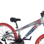 Bicicleta Vikingx  Aro 26 Tuff 25 Shimano 21V Prata Azul e Vermelho