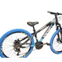 Bicicleta a26 vikingx tuff 25 shimano 21v preta/azul/branca