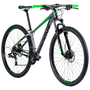 Bicicleta Groove Hype 30 Aro 29 Tourney 21v Grafite e Verde e Preto