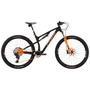 Bicicleta Oggi Cattura Squadra Carbon Aro 29 XX1 AXS 12v 2023 Preto e Laranja e Dourado