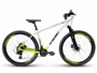 Bicicleta a29 vibe shimano 21v t-19 branca/amarelo neon
