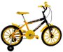 Bicicleta Dalannio Kids Aro 16 Amarelo e Preto