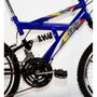 Bicicleta Dalannio Max Full Susp Aro 20 18v Azul e Preto