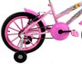 Bicicleta Dalannio Milla Aro 16 Pink e Branco