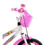 Bicicleta Dalannio Milla Aro 16 Pink e Branco