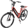 Bicicleta Elétrica Aro 26 Duos Full Lithium Vermelha
