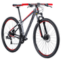 Bicicleta Groove Hype 10 Aro 29 Tourney 21v 2023 Grafite e Vermelho e Preto