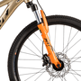Bicicleta Groove Hype JR HD Aro 24 Tourney 7v 2023 Dourado e Laranja e Preto