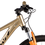 Bicicleta Groove Hype JR HD Aro 24 Tourney 7v 2023 Dourado e Laranja e Preto