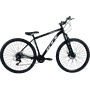 Bicicleta GTI Roma Aro 29 Shimano 21v Preto e Brancoㅤㅤㅤ