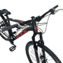 Bicicleta GTI Roma Aro 29 Shimano 21v Preto e Vermelhoㅤ Bicicleta GTI Roma Aro 29 Shimano 21v Preto e Vermelhoㅤ