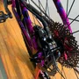 Bicicleta Hupi Naja v9 Gancheira Horizontal Aro 26 Deore Xt 11v Roxo e Preto