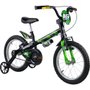 Bicicleta Nathor Apollo 3 Aro 16 Preto e Verde
