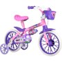 Bicicleta Nathor Cat Aro 12 Rosa e Roxo