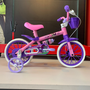 Bicicleta Nathor Cat Aro 12 Rosa e Roxo