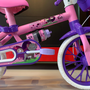 Bicicleta Nathor Cat Aro 12 Rosa e Roxo