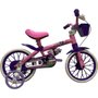 Bicicleta Nathor Cat Aro 12 Rosa e Roxo