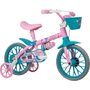 Bicicleta Nathor Charm Aro 12 Rosa e Azul