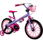 Bicicleta Nathor Pixie 2 Aro 16 Lilás e Rosa Escuro