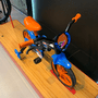 Bicicleta Nathor Power Rex Aro 12 Preto Azul e Laranja