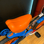 Bicicleta Nathor Power Rex Aro 12 Preto Azul e Laranja