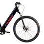 Bicicleta Oggi E-Bike Flex 200 Tourney 7v 2021 Preto e Azul e Vermelho