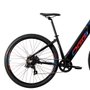Bicicleta Oggi E-Bike Flex 200 Tourney 7v 2021 Preto e Azul e Vermelho
