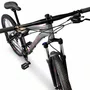 Bicicleta Oggi Hacker Sport Aro 29 Tourney 21v 2024 Grafite e Rosa e Preto
