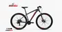 Bicicleta Oggi Hacker Sport Aro 29 Tourney 21v 2024 Grafite e Vermelho e Preto