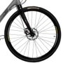 Bicicleta Oggi Velloce LSS Aro 700 Claris 16v 2024 Grafite e Cinza e Amarelo
