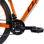 Bicicleta OXS Glide 100 Aro 29 Shimano 21v Laranja e Vinho e S-lime