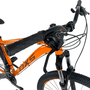 Bicicleta OXS Glide 100 Aro 29 Shimano 21v Laranja e Vinho e S-lime