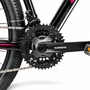 Bicicleta OXS Glide 100 Aro 29 Shimano 21v Preto e Rosa e Azul