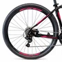 Bicicleta OXS Glide 100 Aro 29 Shimano 21v Preto e Rosa e Azul