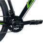 Bicicleta OXS Glide 100 Aro 29 Shimano 21v Preto e Verde e Azul