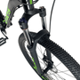 Bicicleta OXS Glide 100 Aro 29 Shimano 21v Preto e Verde e Azul