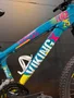 Bicicleta Seminova A26 Viking Tuff-25 Shimano 21V Verde/Amarelo/Rosa
