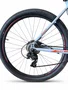 Bicicleta Seminova A29 Audax Havok TX Shimano Torney 24V T-19 Cinza/Azul/Laranja