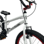 Bicicleta Ultra Cross Aro 20 Branco e Vermelhoㅤㅤㅤㅤ