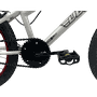 Bicicleta Ultra Cross Aro 20 Branco e Vermelhoㅤㅤㅤㅤ
