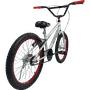 Bicicleta Ultra Cross Aro 20 Branco e Vermelhoㅤㅤㅤㅤ