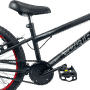 Bicicleta Ultra Cross Aro 20 Preto e Vermelhoㅤㅤㅤㅤㅤ