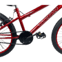 Bicicleta Ultra Cross Aro 20 Vermelho e Cinza e Pretoㅤㅤ