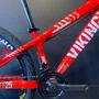 Bicicleta Vikingx Aro 26 Tuff 25 Shimano 21v Vermelho, Branco e Dourado Bicicleta Vikingx Aro 26 Tuff 25 Shimano 21v Vermelho, Branco e Dourado