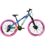 Bicicleta Vikingx Aro 26 Tuff-25 Shimano Verde Amarelo Rosa