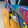 Bicicleta Vikingx Aro 26 Tuff-25 Shimano Verde Amarelo Rosa