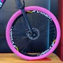 Bicicleta Vikingx Aro 26 Tuff-25 Shimano Verde Amarelo Rosa