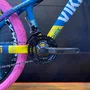 Bicicleta Vikingx Aro 26 Tuff-25 Shimano Verde Amarelo Rosa